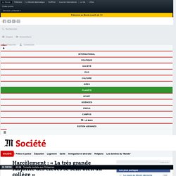 Harcèlement : « La très grande majorité des élèves se sent bien au collège »