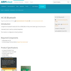 HC-05 Bluetooth