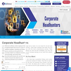 Corporate Headhunters – Corporate Headhunter Service