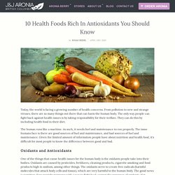 10 Health Foods Rich In Antioxidants You Should Know