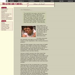 Healthcare Crisis: The Uninsured