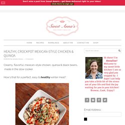 healthy, crockpot mexican-style chicken & quinoa