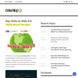 Say Hello to Web 3.0