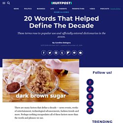 20 Words That Helped Define The Decade