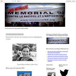 L'Info Antiraciste: Rosa Parks: héroïne du combat contre la ségrégation raciale.