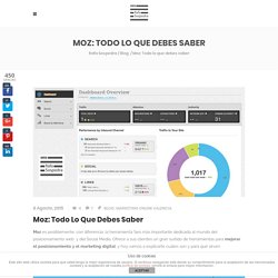 Moz Herramienta Seo: Todo lo que debes saber