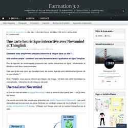 Une carte heuristique interactive avec Novamind et Thinglink