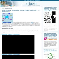 Carte heuristique : présentation et mode d’emploi (conférence-atelier CNED)