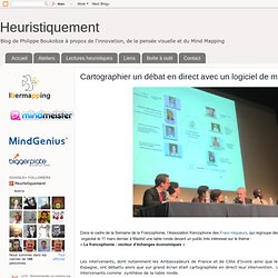 Cartographier un débat en direct avec un logiciel de mind mapping