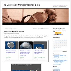 Hiding The Antarctic Sea Ice