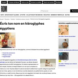 Écris ton nom en hiéroglyphes égyptiens