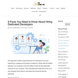 9 Facts You Need to Know About Hiring Dedicated Developers  - The Flying Bee