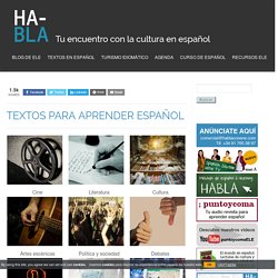 Mundo hispanohablante: textos para aprender español