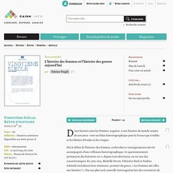 L'histoire des femmes et l'histoire des genres aujourd'hui