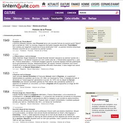 Histoire de la Presse - L'Internaute Magazine
