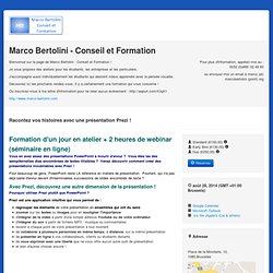Racontez vos histoires avec une présentation Prezi !