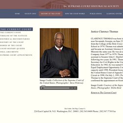 The Supreme Court Historical Society - Timeline of the Court - Justice Clarence Thomas