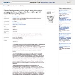 Apolipoprotein E