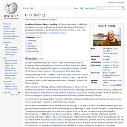 C. S. Holling