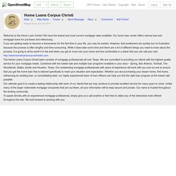 Home Loans Corpus Christi