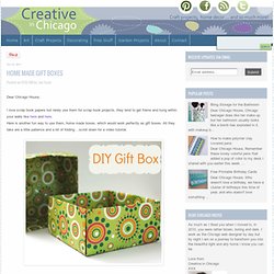 Home made gift boxes
