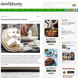 Homemade Marshmallow Recipe