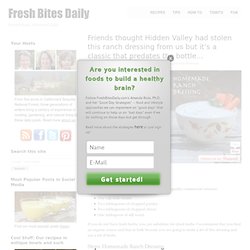 Homemade Ranch Dressing