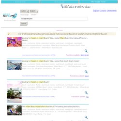 hostel miami - English - Translation - English - Translation