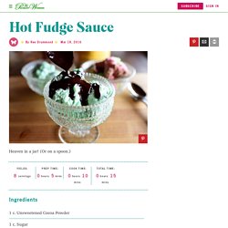 Hot Fudge Sauce