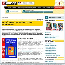Les métiers de l'hôtellerie et de la restauration