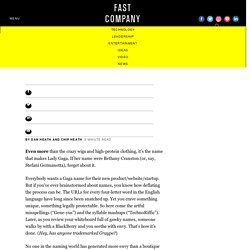 How to Pick the Perfect Brand Name