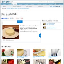 How to Make Butter