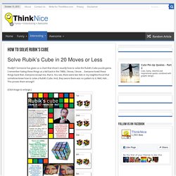 Rubik's Cube Fun Facts