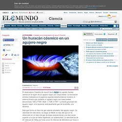 Un huracán cósmico en un agujero negro