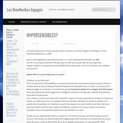 HYPERSENSIBLES?