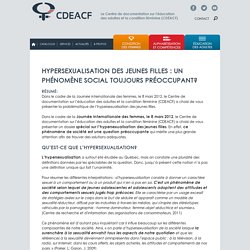 Hypersexualisation des jeunes filles : un phénomène social toujours préoccupant?