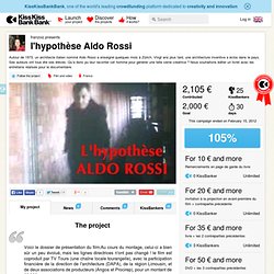 franzoiz présente l'hypothèse Aldo Rossi
