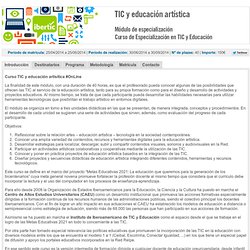 #Online #IBERTIC Curso TIC y educación artísitica #OnLine