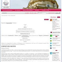 Proposition de loi