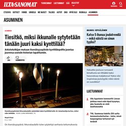 Tiesitkö, miksi ikkunalle sytytetään tänään juuri kaksi kynttilää? - Asuminen