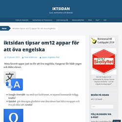 tipsar om12 appar för att öva engelska