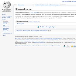 Illusion de savoir