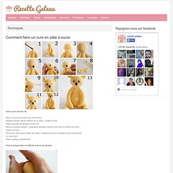 ourson pâte à sucre