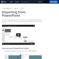 PowerPoint Import dans Prezi