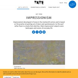 Impressionism – Art Term