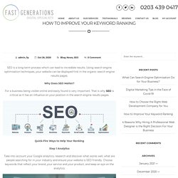 How to Improve Your Keyword Ranking
