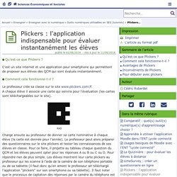 Plickers, l'application indispensable pour évaluer instantanément les élèves- Sciences Economiques et Sociales
