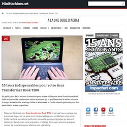 10 trucs indispensables pour votre Asus Transformer Book T100
