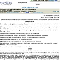 Industrialisation des développements web : cas du langage php - Jean-Luc NTA à NWAMEKANG