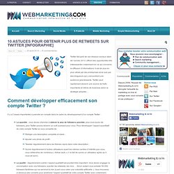10 astuces pour obtenir plus de retweets sur Twitter [Infographie]